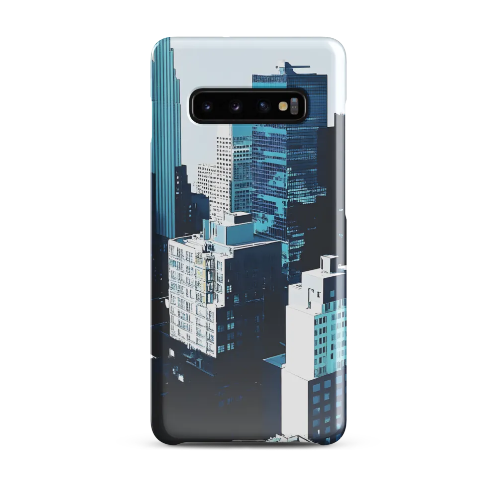 Urban Serenity: A Minimalist Cityscape | Phone Case |  S10 Plus | Snap Case | Glossy