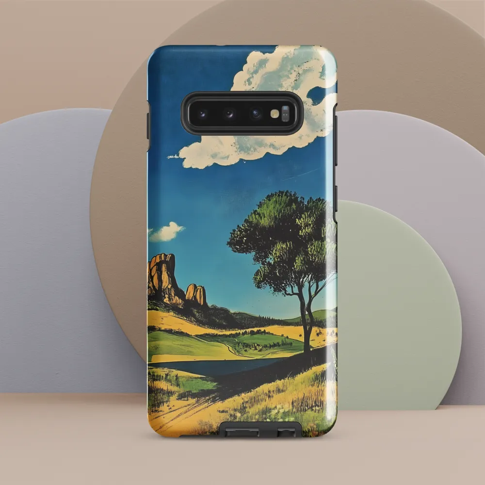 Serenity in Nature: A Realistic Landscape | Phone Case |  S10 Plus | Tough Case | Glossy