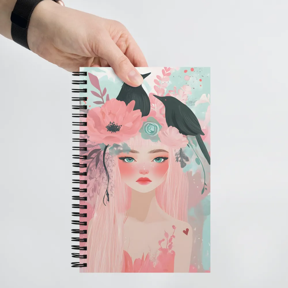 Whispers of Nature: A Serene Portrait | Spiral Notebook