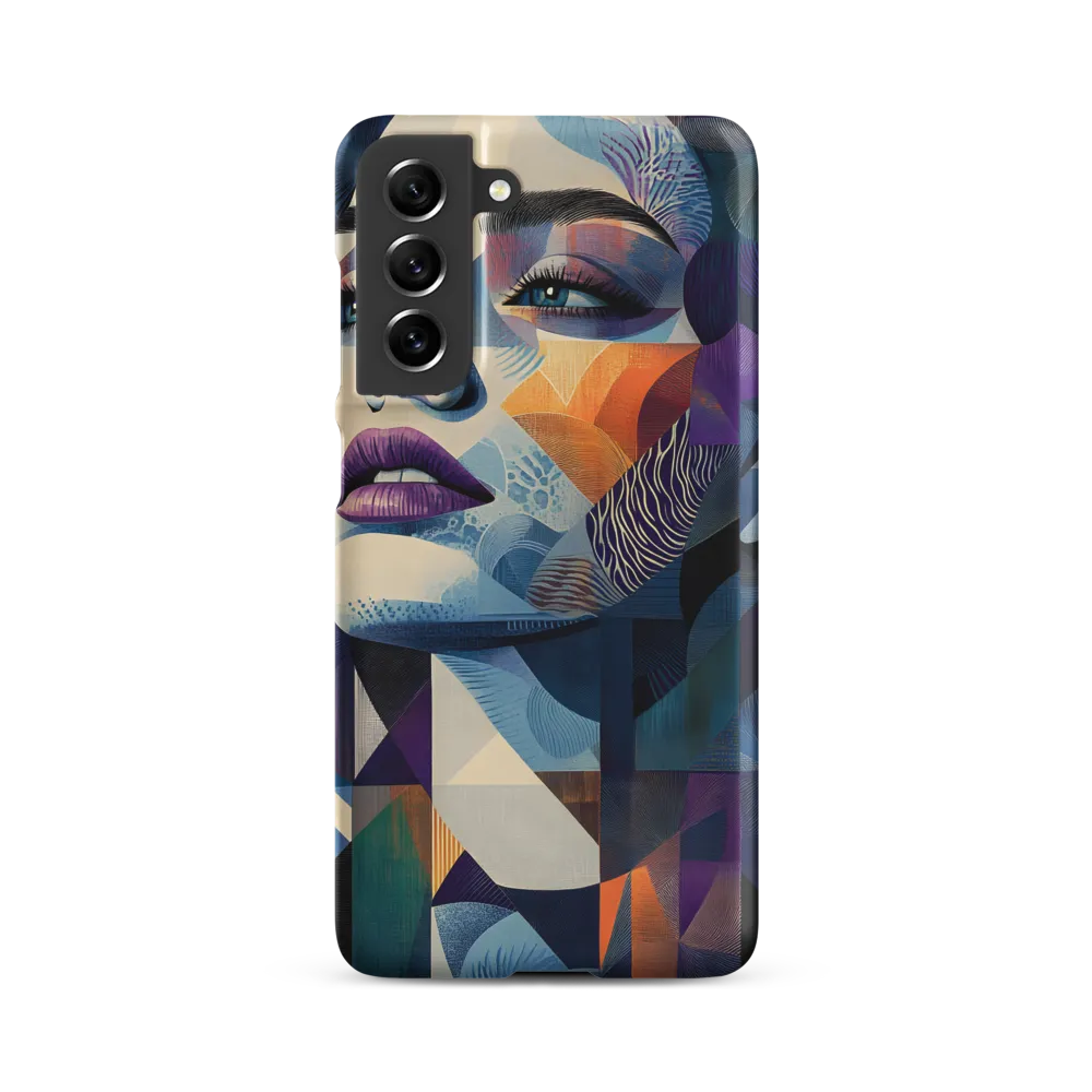 Fragmented Mystery: A Modern Portrait | Phone Case |  S21 FE | Snap Case | Matte