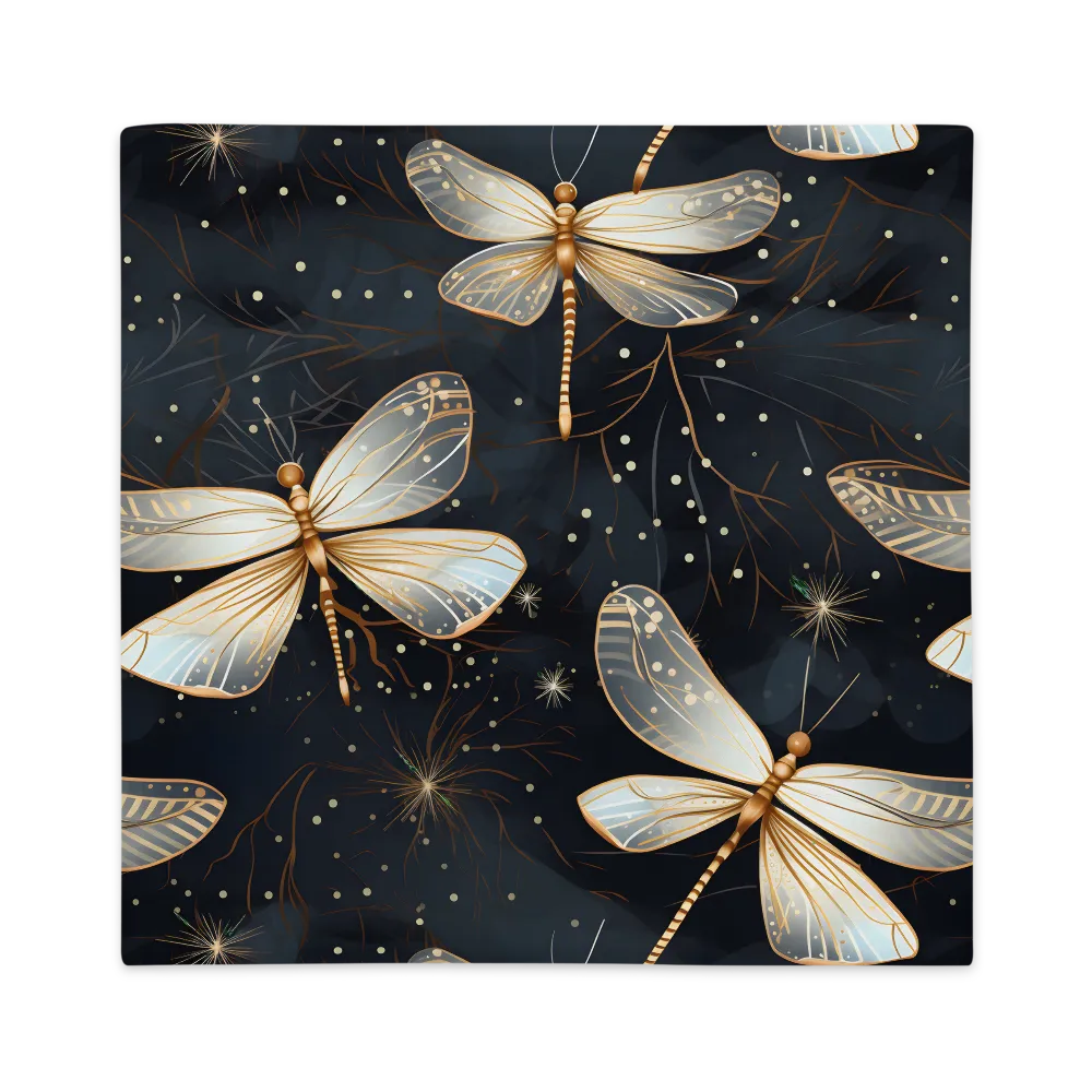 Ethereal Dance: Dragonflies in a Midnight Garden
