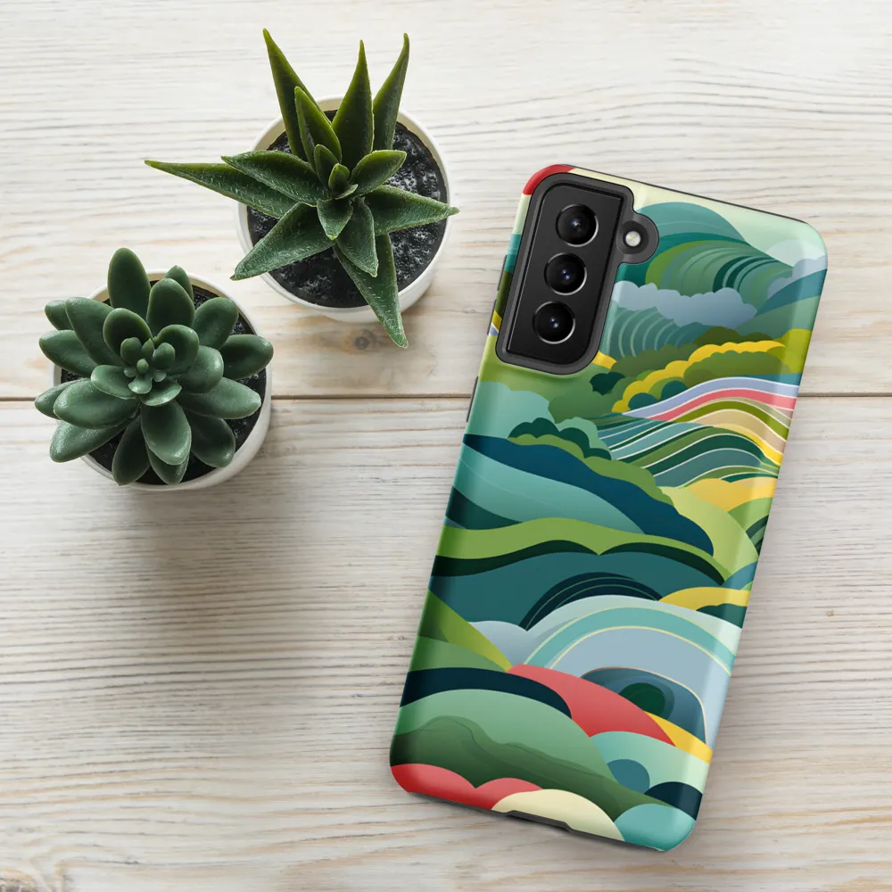 Waves of Serenity | Phone Case |  S21 Plus | Tough Case | Matte