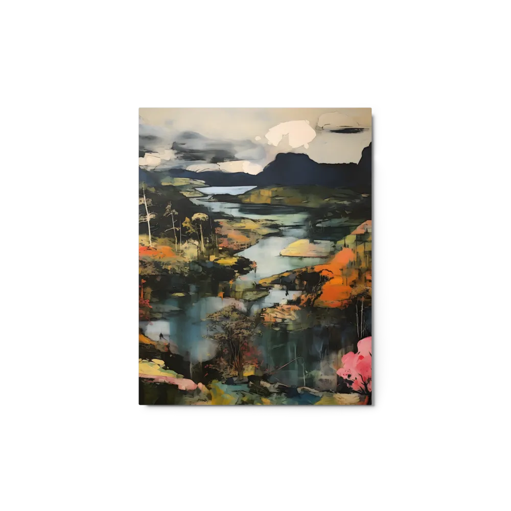 Harmony of Nature: An Abstract Journey | Metal Print | 11″×14″