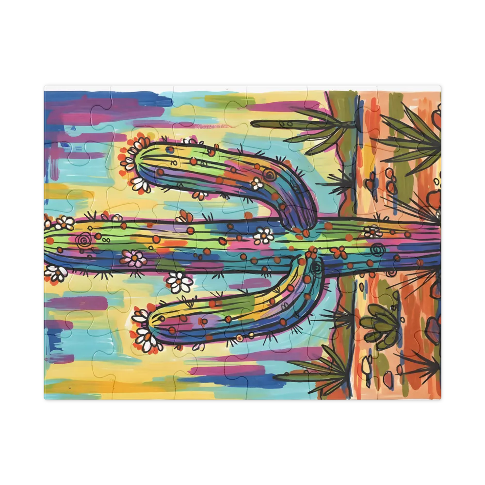 Prismatic Cactus 
 Jigsaw Puzzle in Tin Box