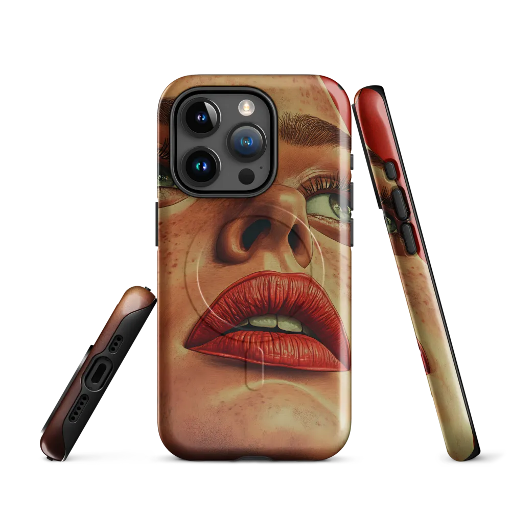 Red Intensity: A Portrait of Elegance
