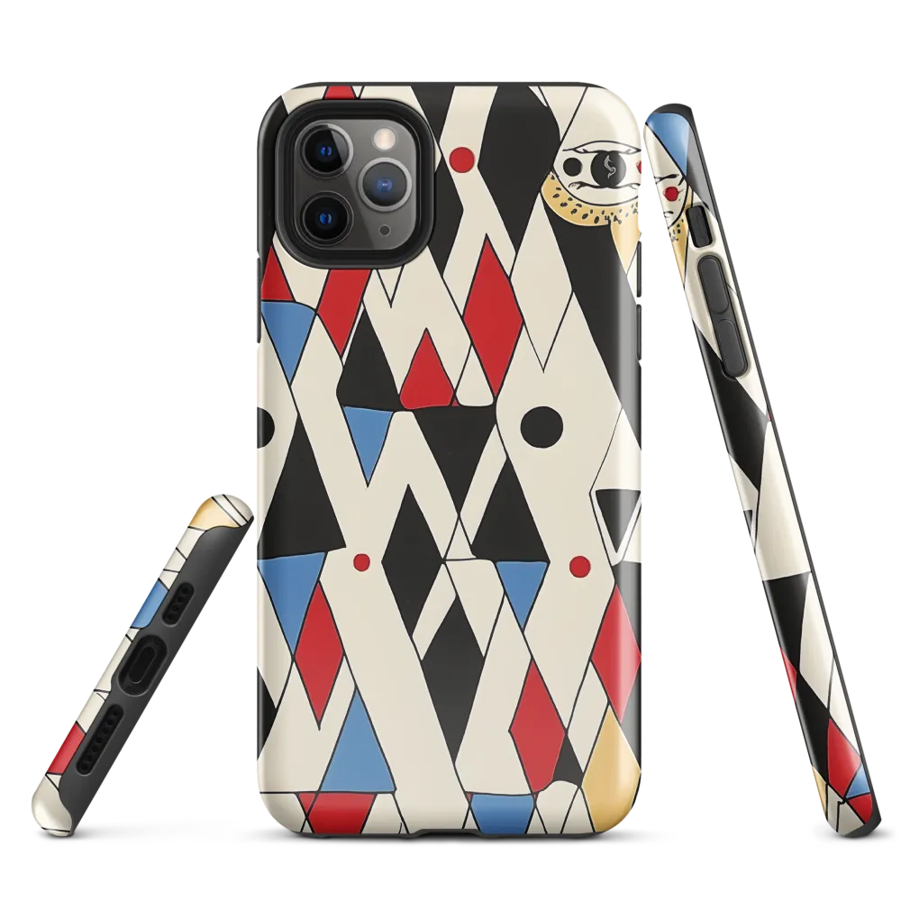 Dynamic Geometric Symphony | Phone Case |  11 Pro Max | Tough Case | Glossy