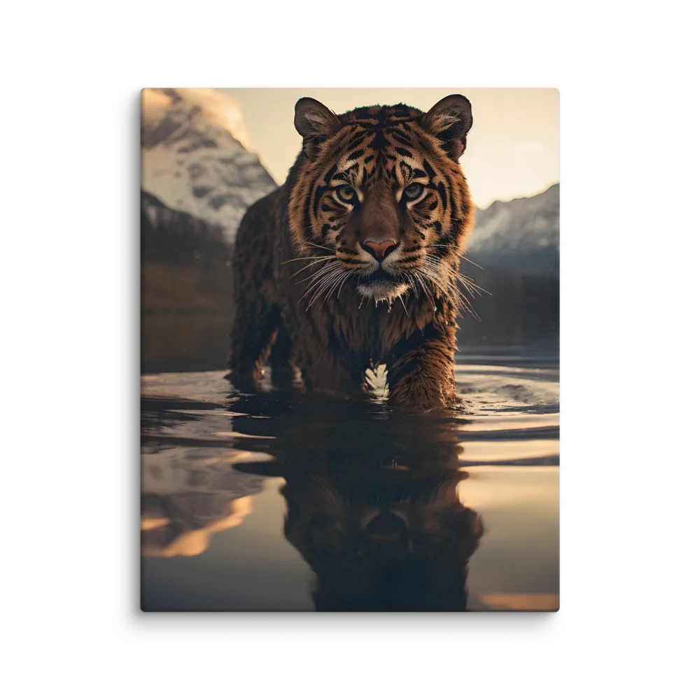 Majestic Reflection: The Tiger's Domain