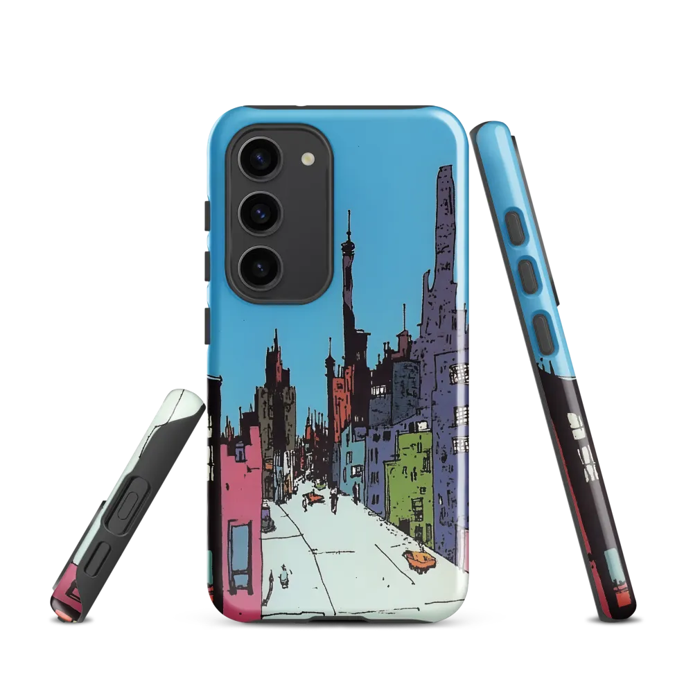 Vibrant Cityscape under the Moon