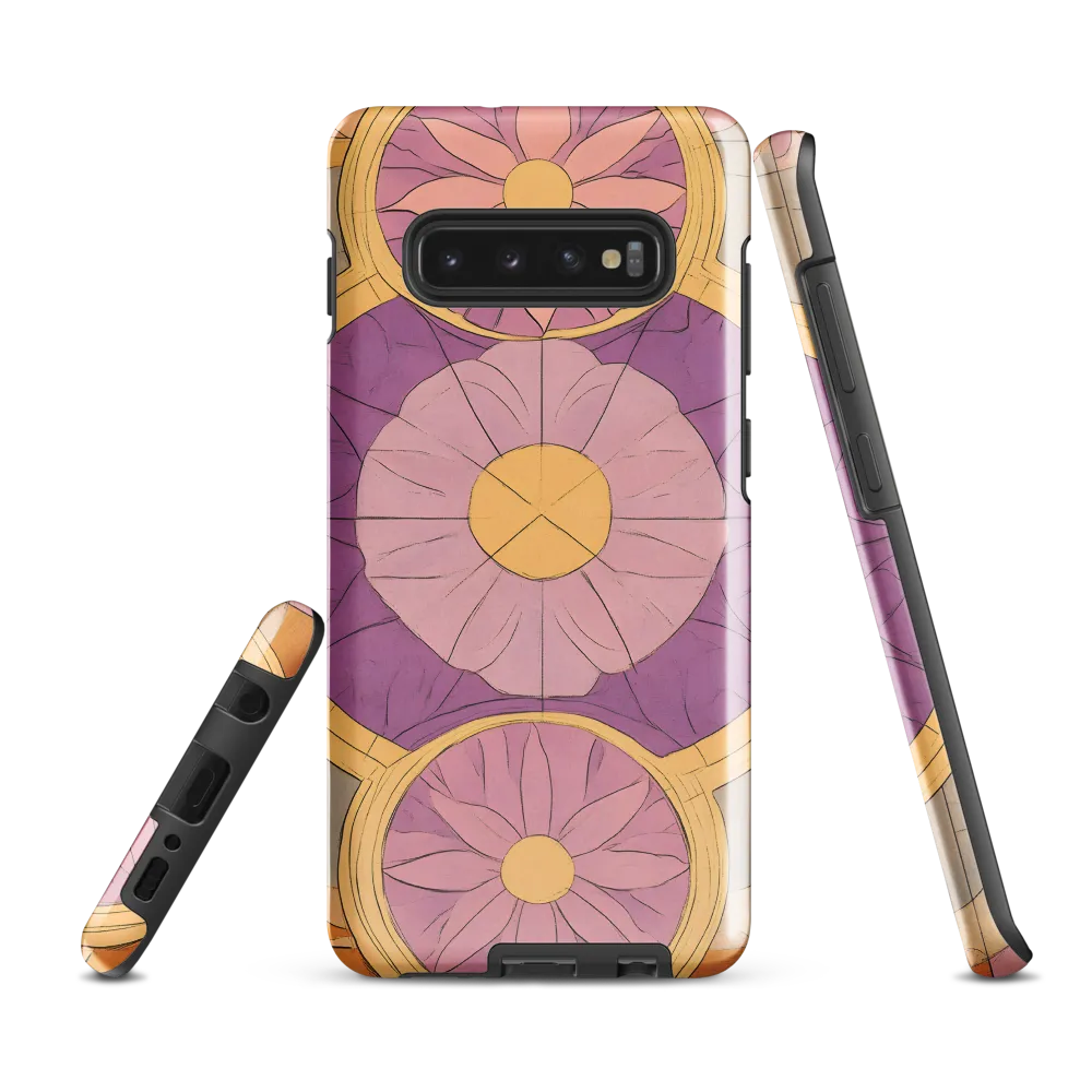 Serenity in Floral Geometry | Phone Case |  S10 Plus | Tough Case | Glossy