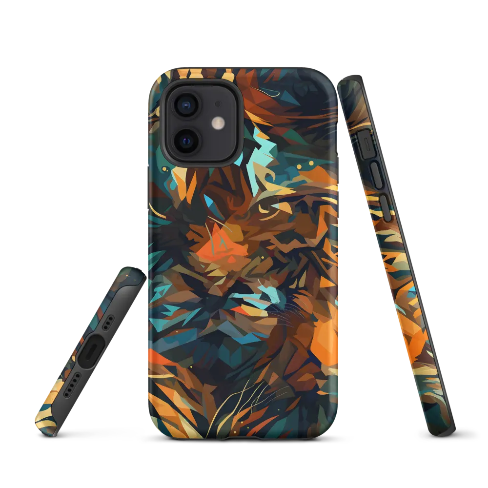 Wild Symphony: Abstract Tigers | Phone Case |  12 | Tough Case | Matte