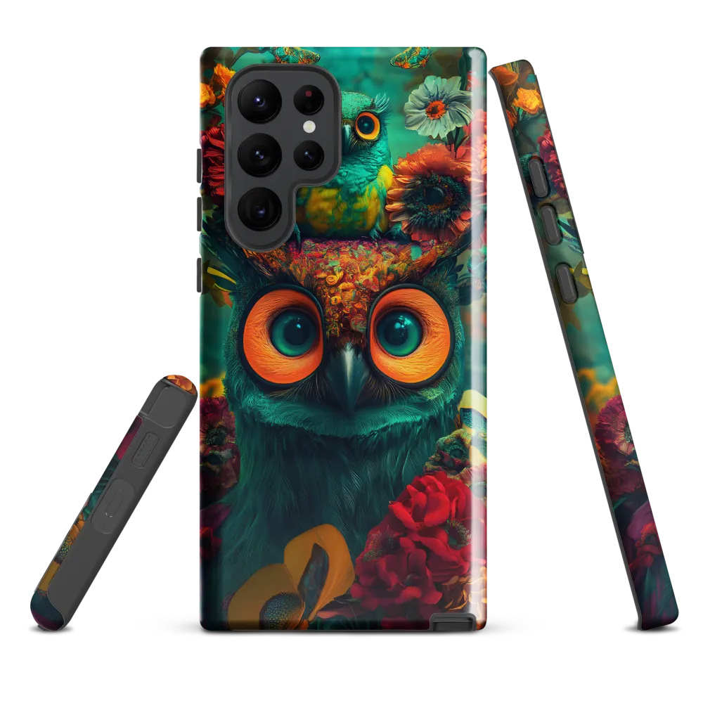 Majestic Harmony: The Floral Owl