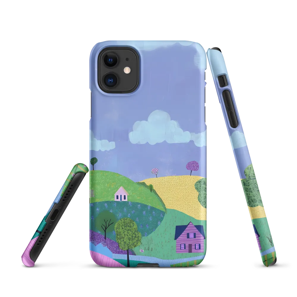 Whimsical Hills and Quaint Homes | Phone Case |  11 | Snap Case | Matte