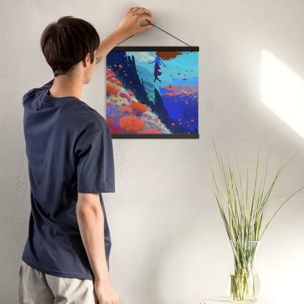 Whispers of Freedom | Poster With Black Wood Hanger | 16″×16″