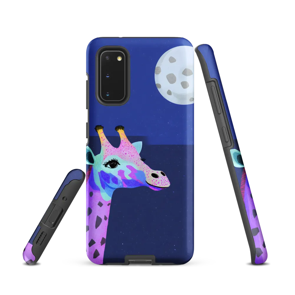 Whimsical Giraffe Under the Stars