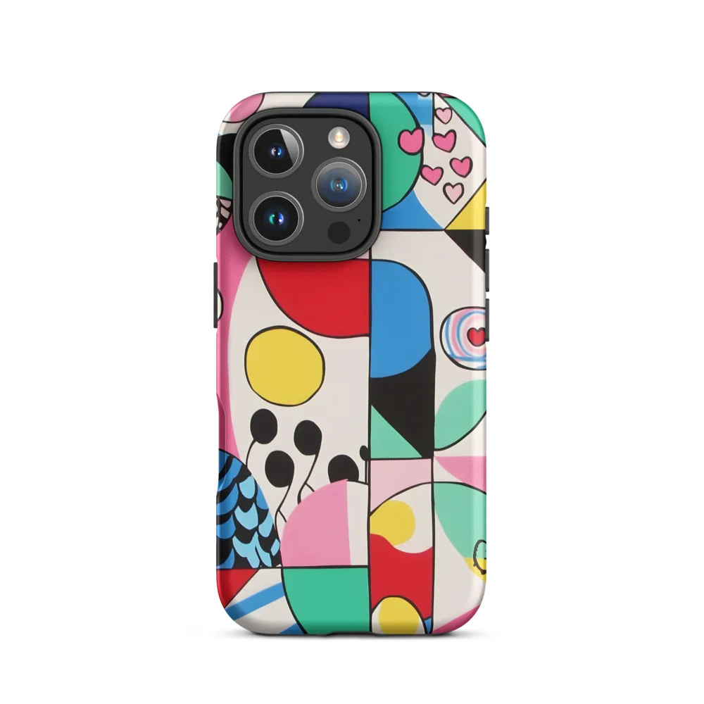 Dynamic Interplay of Shapes | Phone Case |  16 Pro | Tough Case | Matte