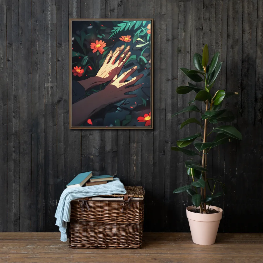 Whispers of Nature | Canvas with Brown Frame | 24″×32″