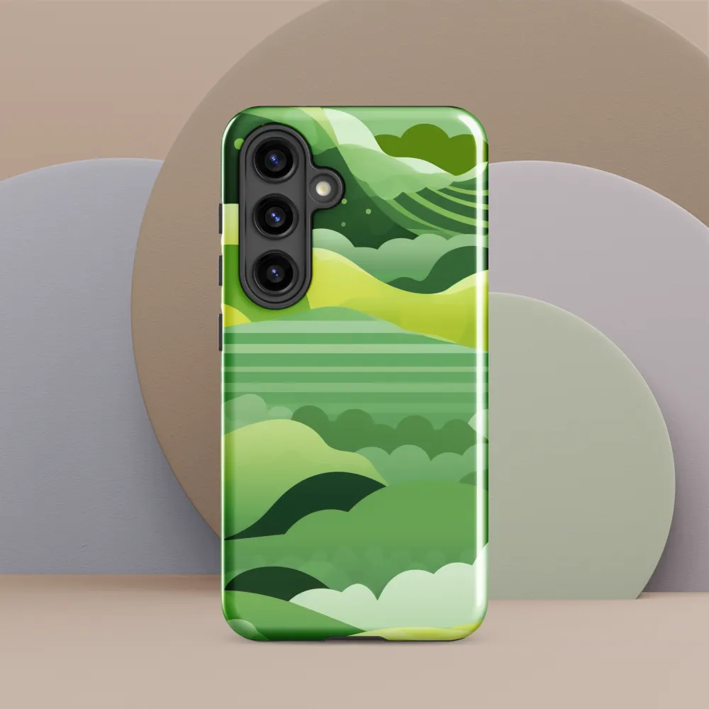 Tranquility in Green Waves