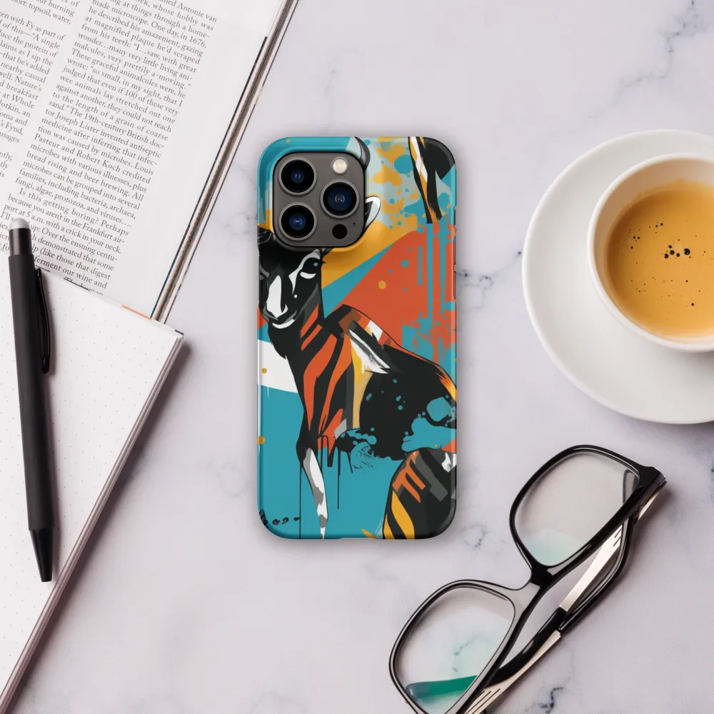 Dynamic Antelope in Vivid Abstract