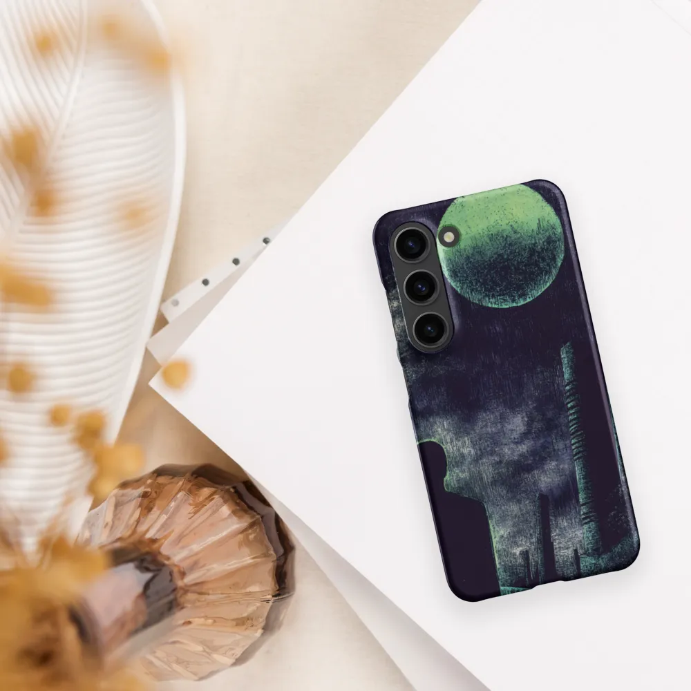 Lunar Solitude | Phone Case |  S23 | Snap Case | Matte
