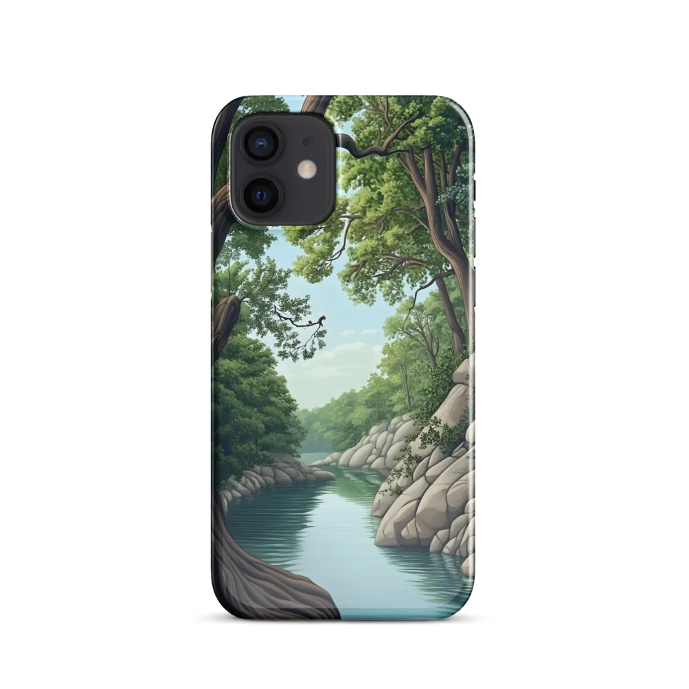 Tranquil Reflections: A Serene River Landscape