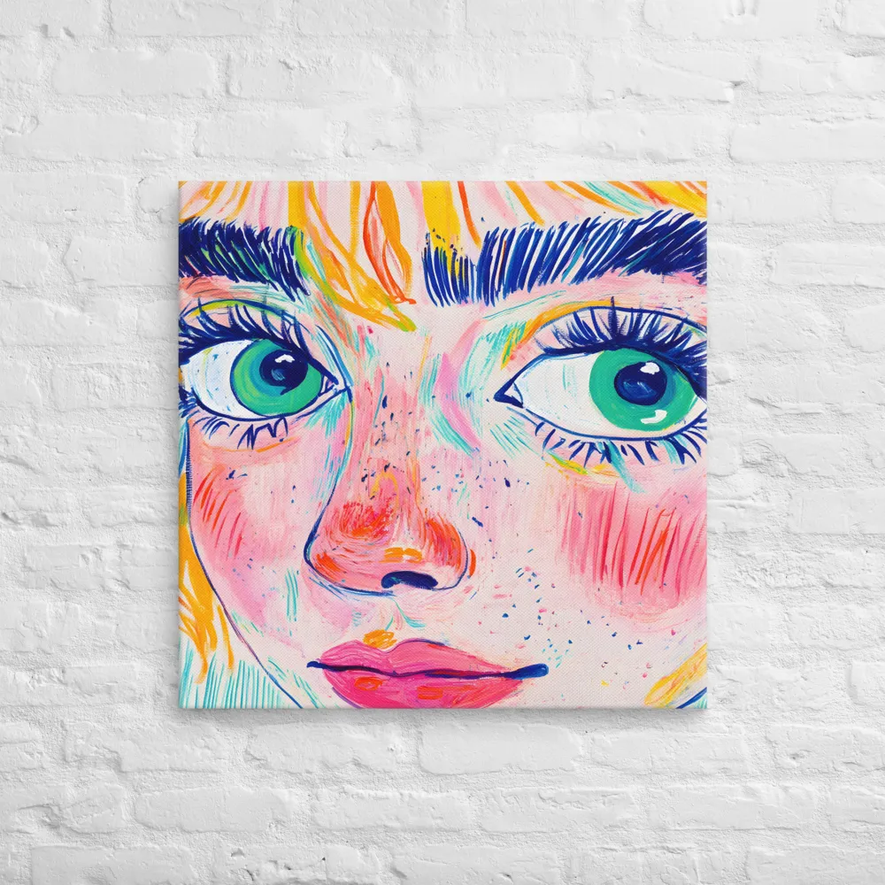 Vibrant Gaze | Canvas | 28″×28″