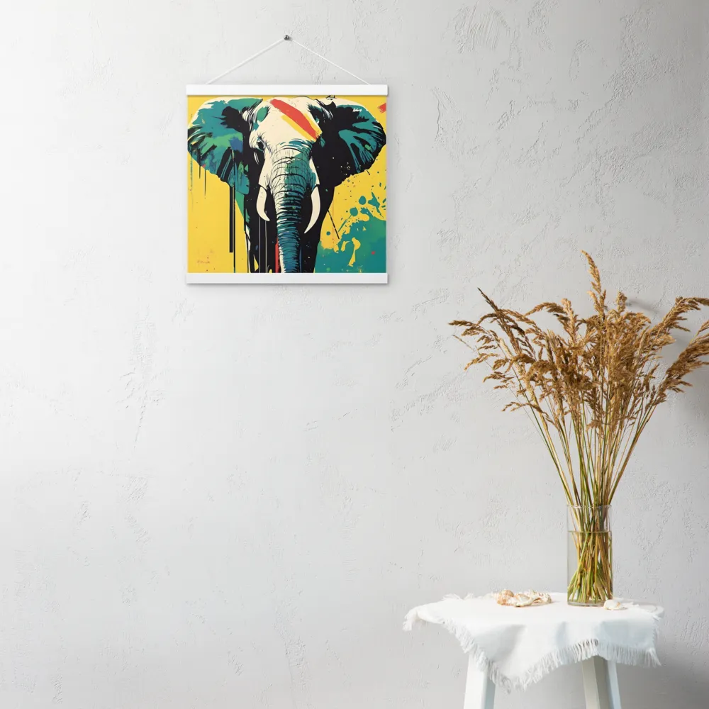Elegance of the Wild: A Colorful Harmony | Poster With White Wood Hanger | 16″×16″