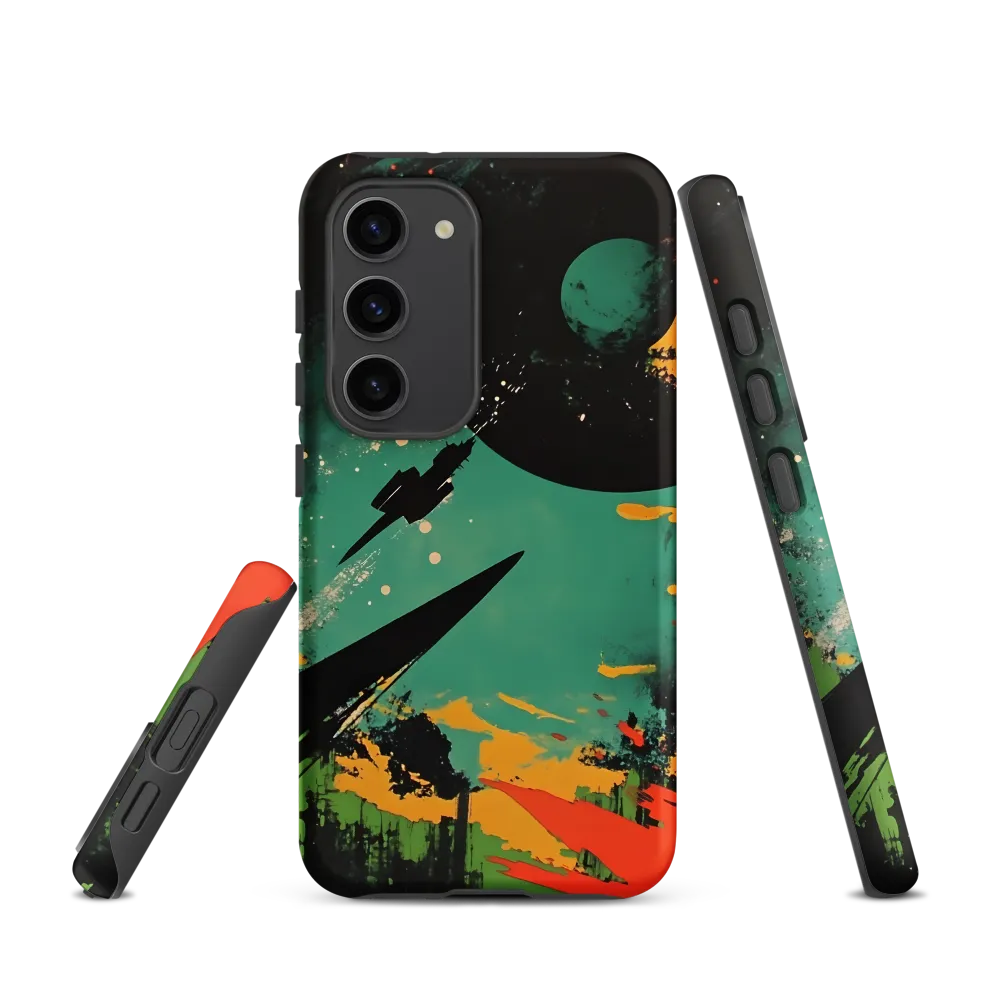 Journey Through the Cosmic Canvas | Phone Case |  S23 | Tough Case | Matte