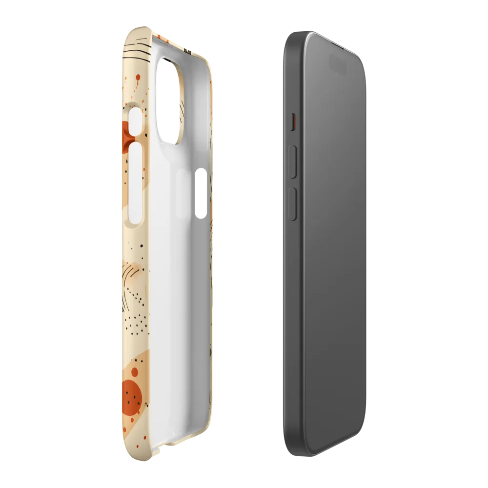 Playful Patterns in Earth Tones | Phone Case |  15 | Snap Case | Matte
