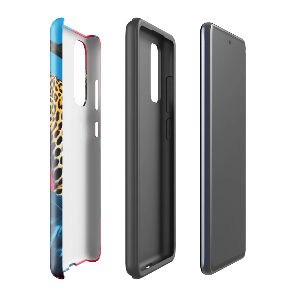 Playful Leopard in Vibrant Paradise
