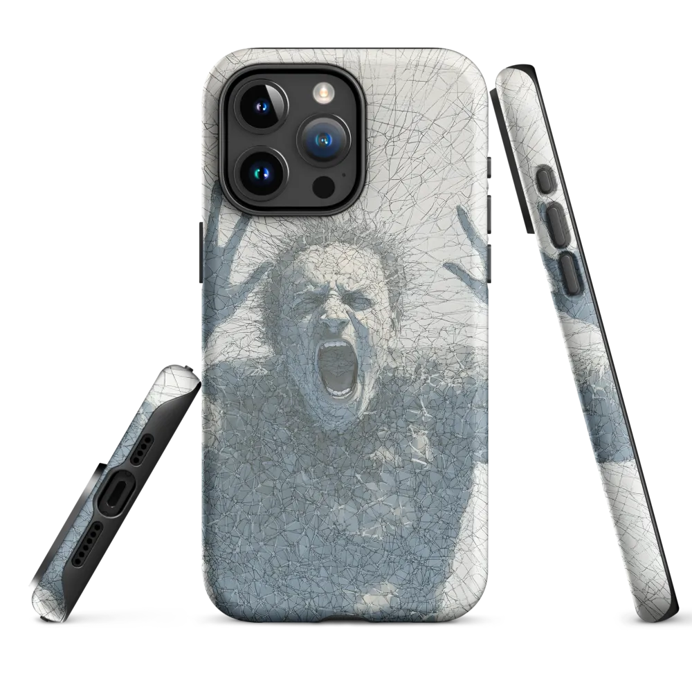 Breaking Free: An Expression of Anguish | Phone Case |  15 Pro Max | Tough Case | Matte
