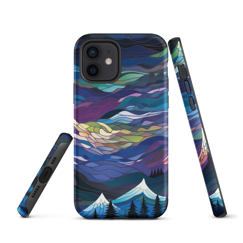 Twilight Peaks: An Abstract Mountain Landscape