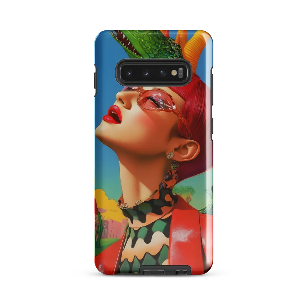 Whimsical Fantasy: A Surreal Portrait | Phone Case |  S10 Plus | Tough Case | Glossy