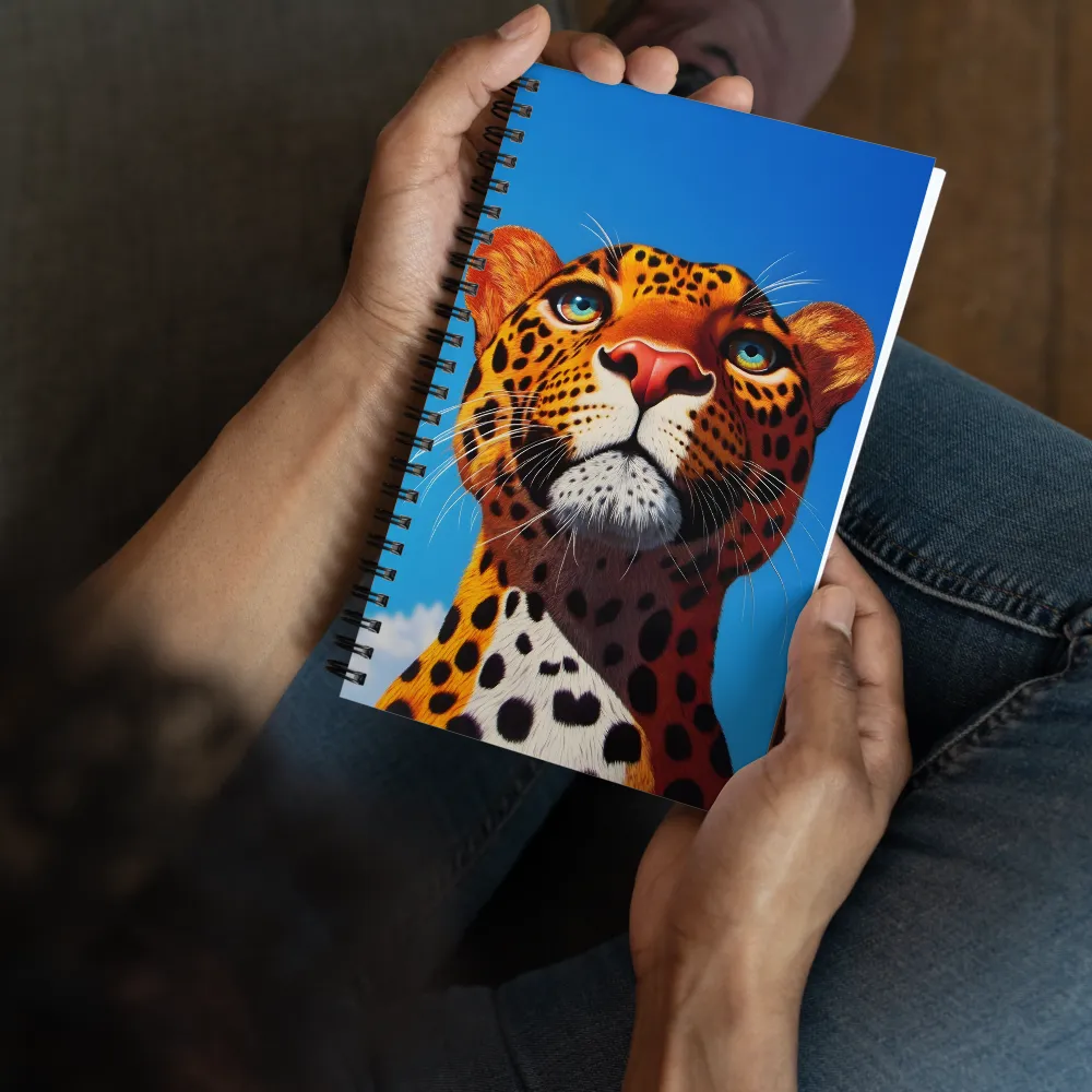 Regal Gaze: The Leopard's Majesty | Spiral Notebook