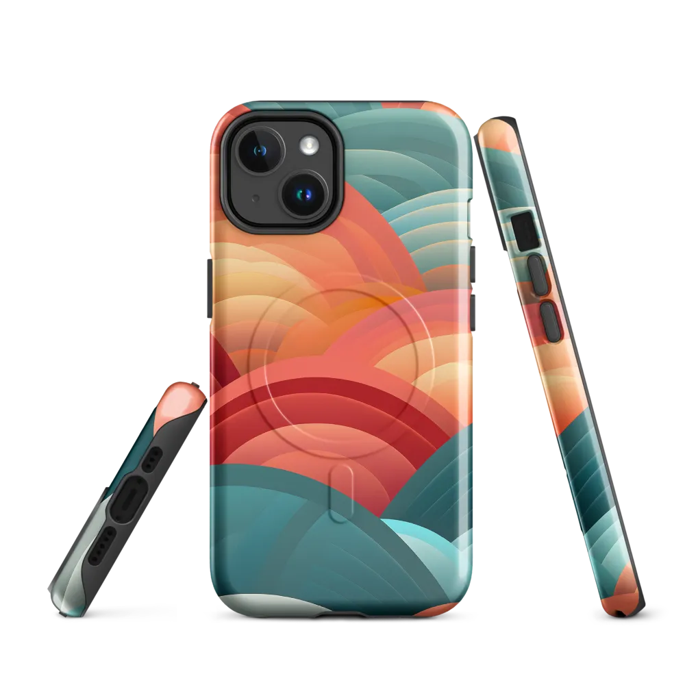 Rhythms of the Waves | Phone Case |  14 | MagSafe® Tough Case | Glossy