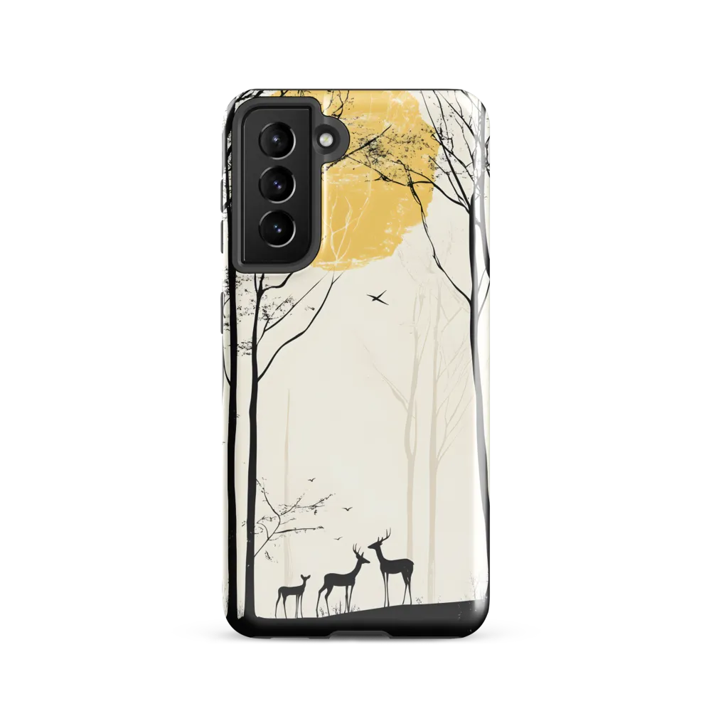 Silhouetted Serenity | Phone Case |  S21 | Tough Case | Glossy