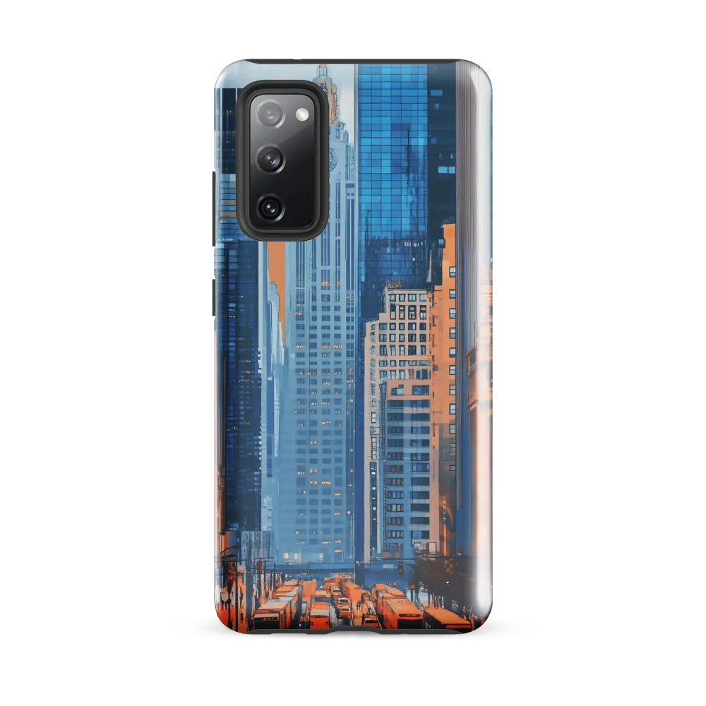 Urban Symphony in Blue and Orange