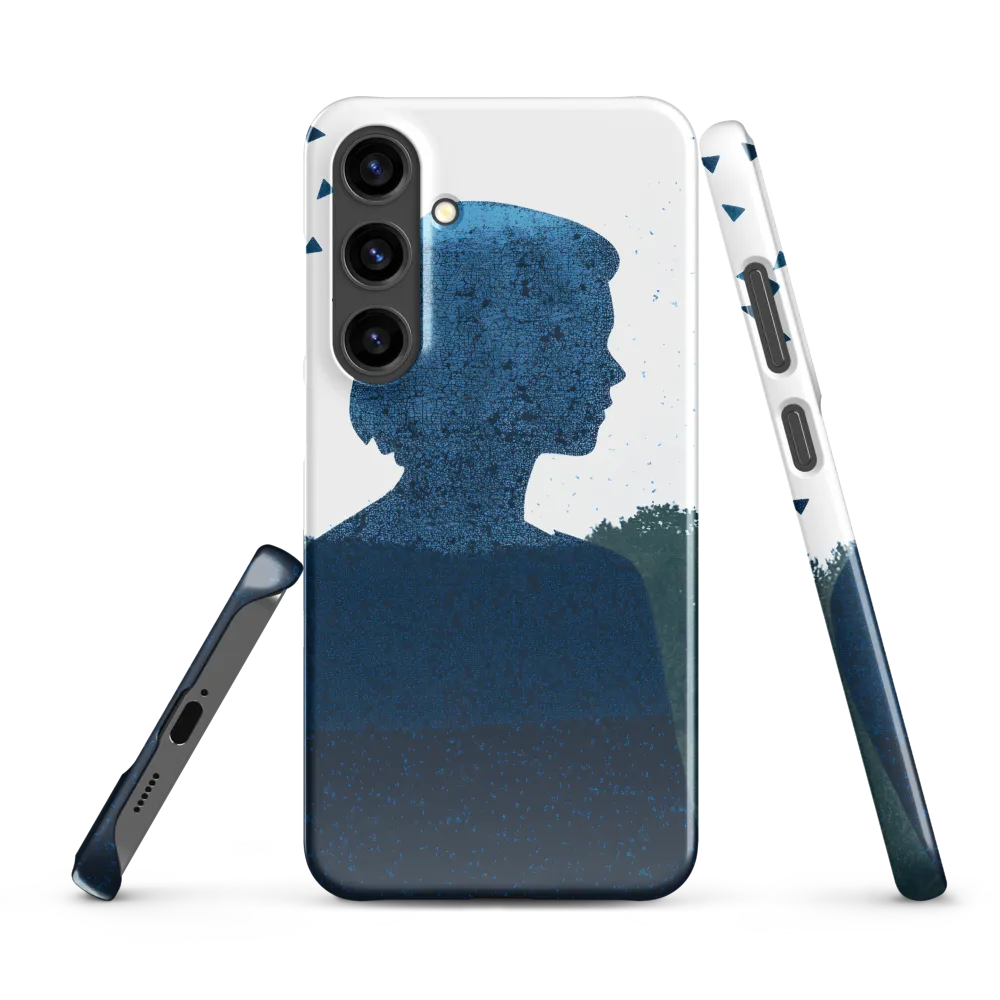 Blue Contemplation | Phone Case |  S24 Plus | Snap Case | Glossy
