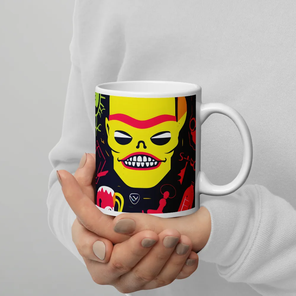 Neon Revelry: A Quirky Exploration of Modern Pop Art | Mugs | Multiple Sizes & Colors