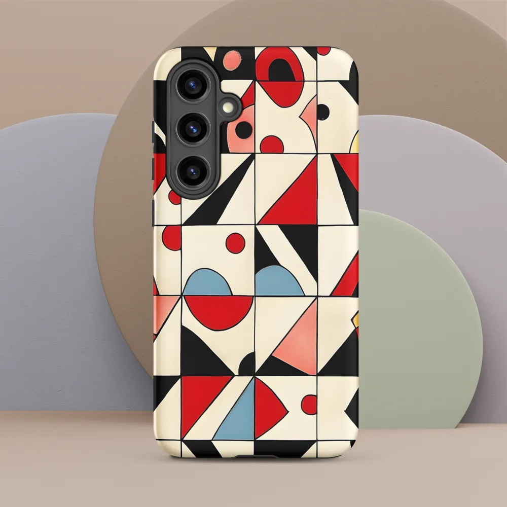 Dynamic Geometric Harmony | Phone Case |  S24 Plus | Tough Case | Matte