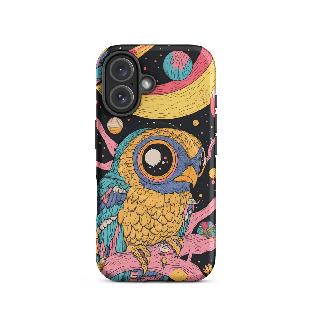 Whimsical Cosmic Owl | Phone Case |  16 | MagSafe® Tough Case | Matte