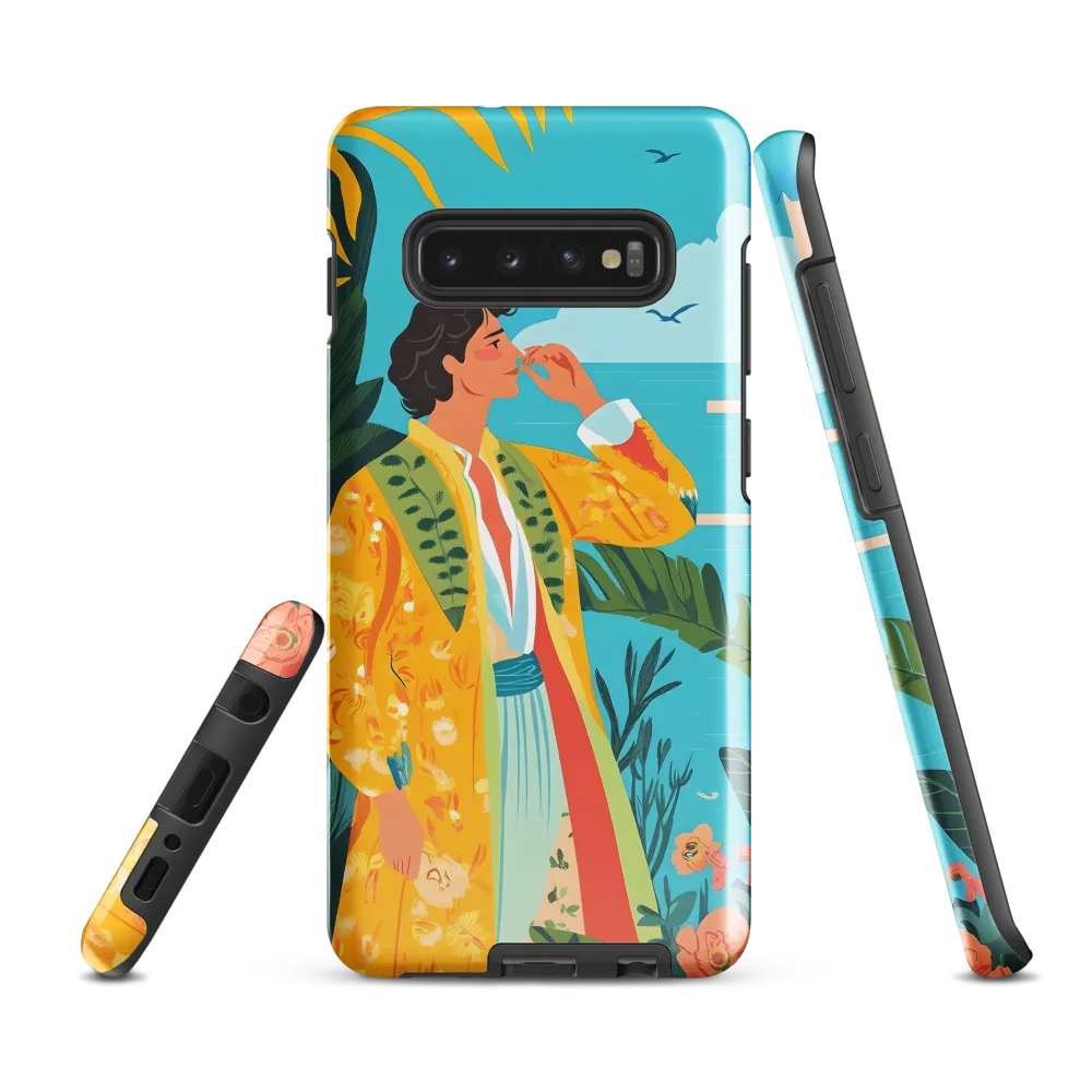 Tropical Serenity | Phone Case |  S10 Plus | Tough Case | Glossy