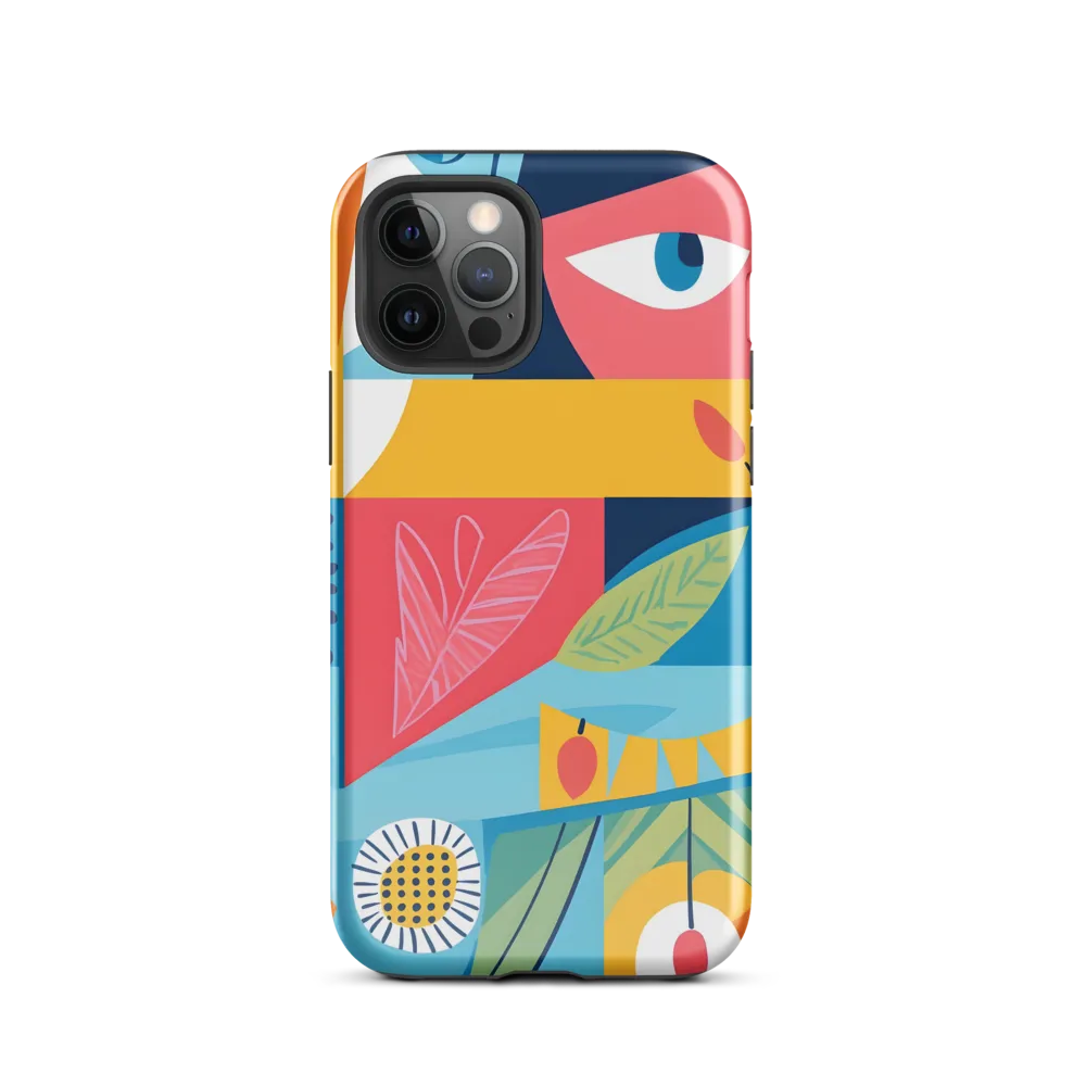 Vibrant Geometric Visage