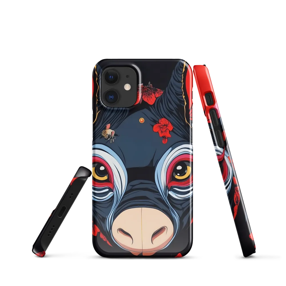 Mystical Bull with Floral Motifs