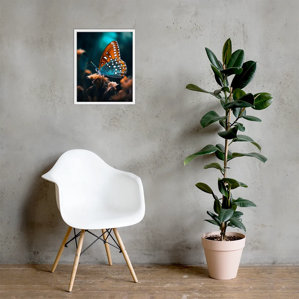 Whispers of Color: The Butterfly's Embrace