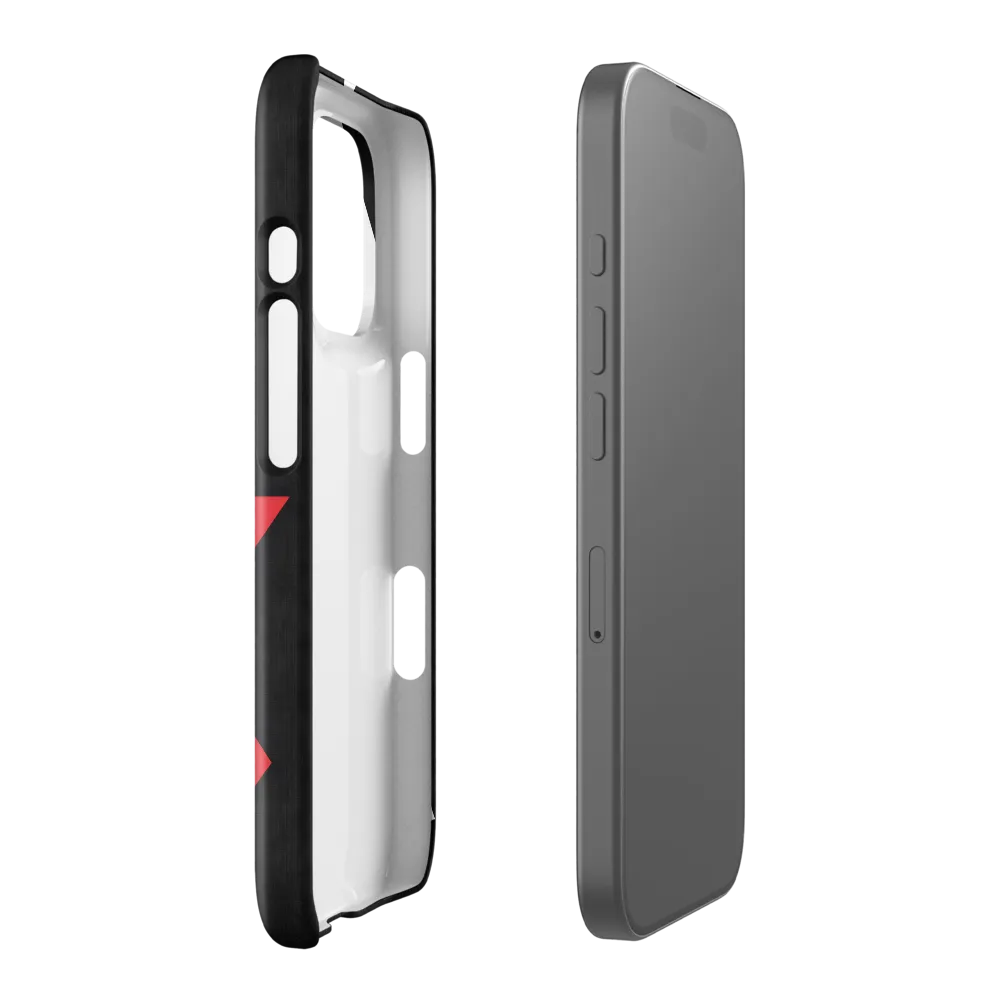 Geometric Symphony in Contrast | Phone Case |  16 Pro | Snap Case | Glossy