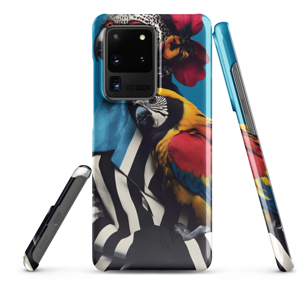 Vibrant Fusion of Flora and Fauna | Phone Case |  S20 Ultra | Snap Case | Glossy