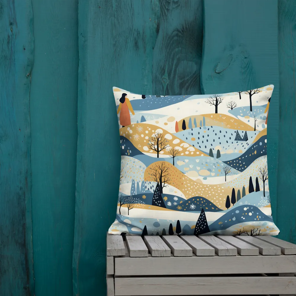 Whispers of a Playful Landscape | Pillow | 22″×22″