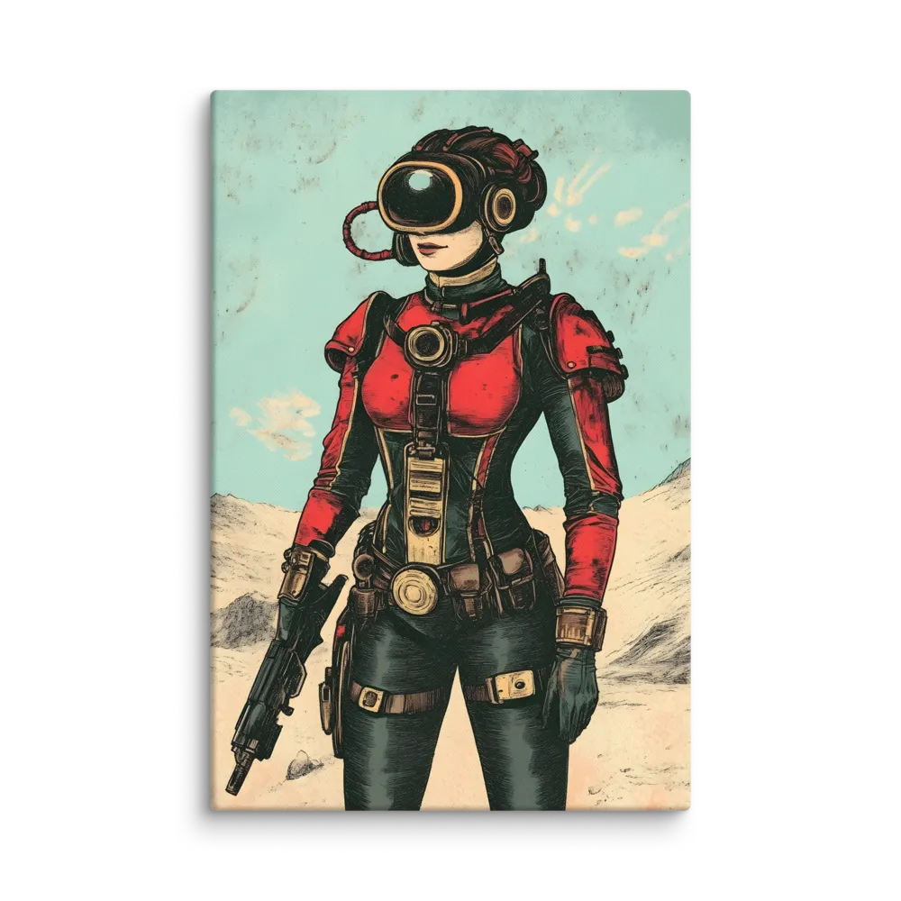 Futuristic Explorer: A Steampunk Adventure | Canvas | 32″×48″