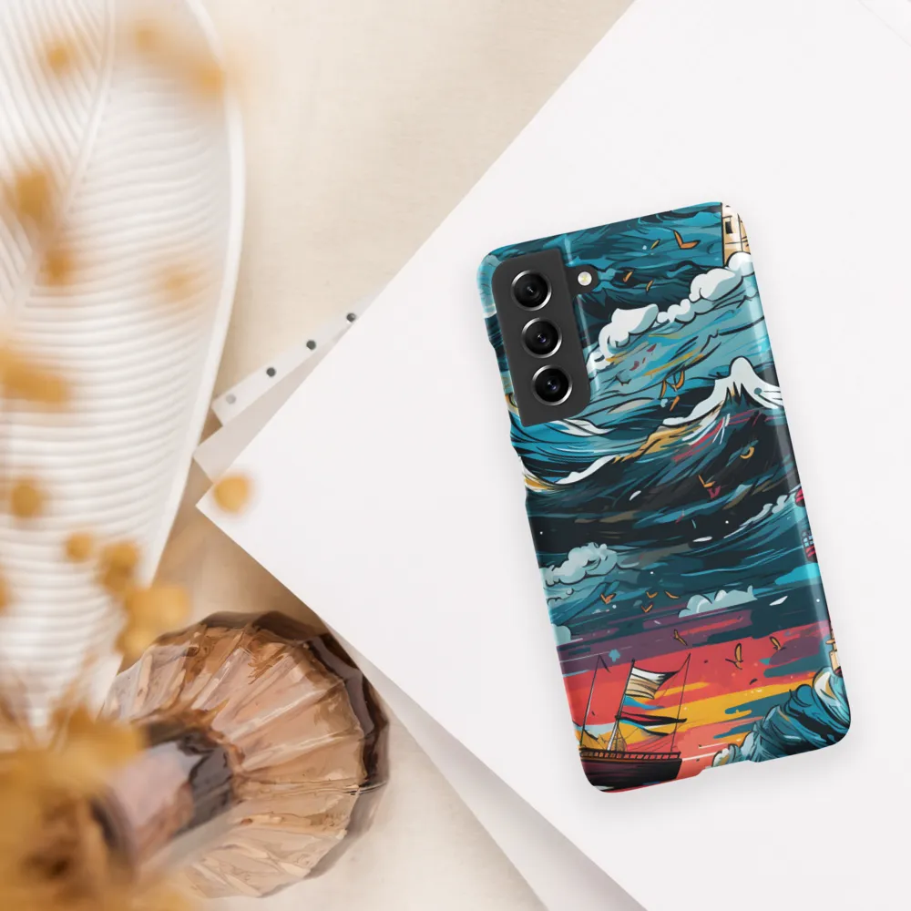 Turbulent Seas: A Lighthouse Adventure | Phone Case |  S21 FE | Snap Case | Matte