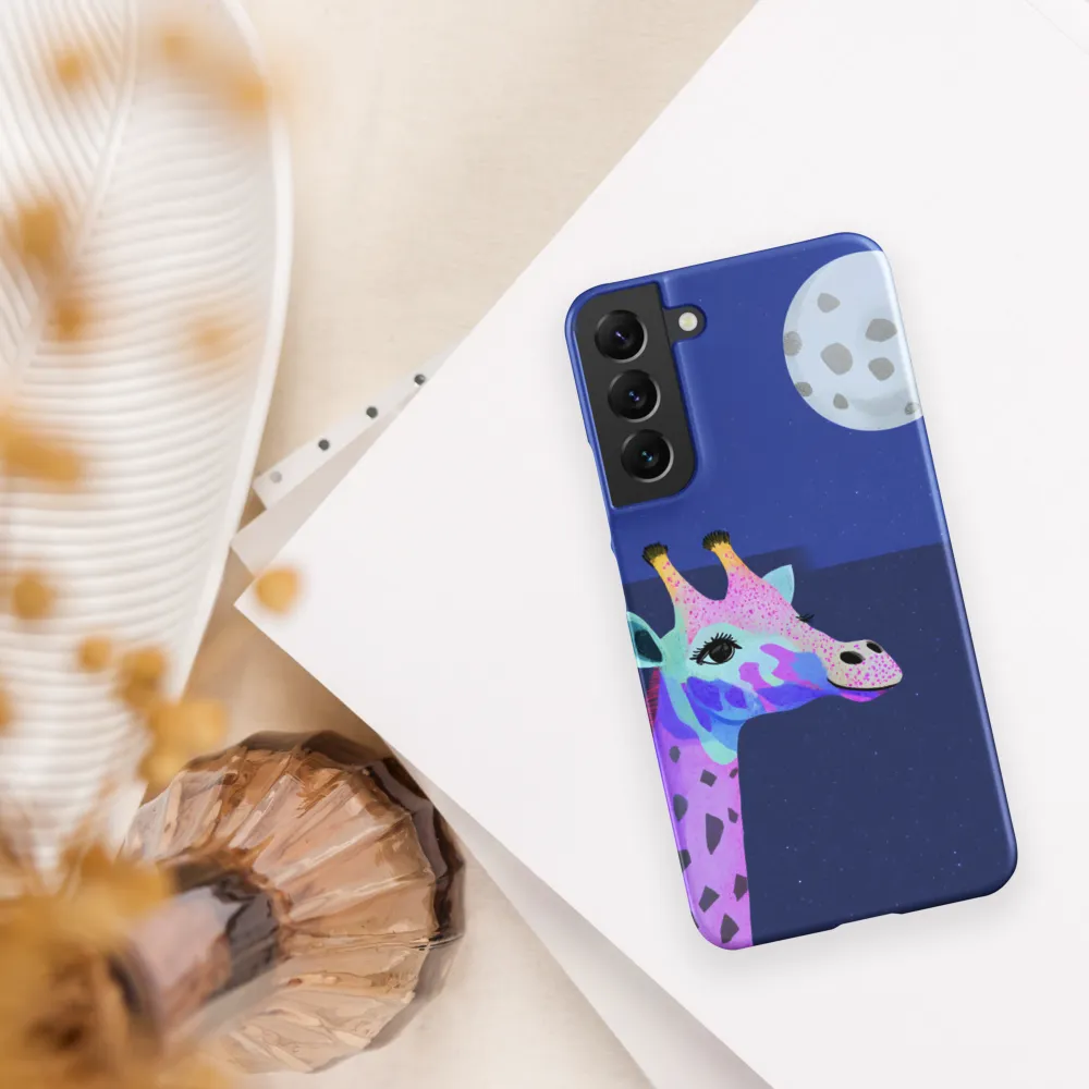 Whimsical Giraffe Under the Stars